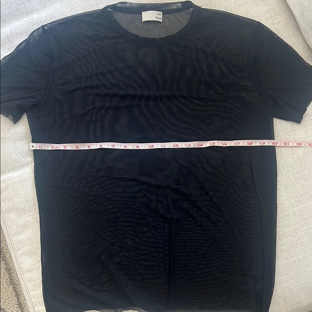 Wilfred Black Short Sleeve Mesh Tee